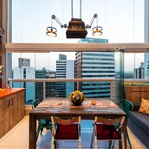 Apartment Edificio Summit Pinheiros: View Balcony With Pool & Fitness Near Subway, Sao Paulo